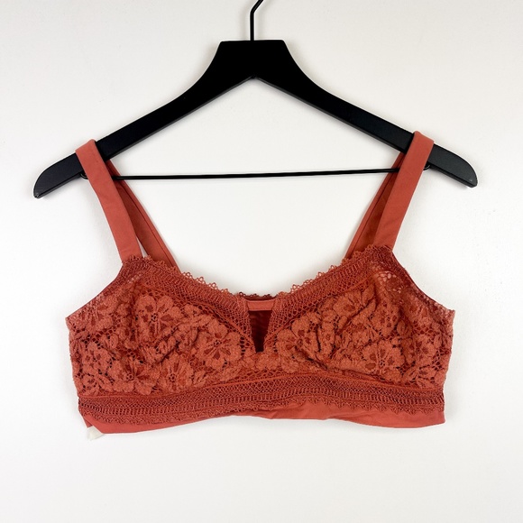 Free People Other - Intimately Free People | Lace Bralette Bra Unlined Orange | M